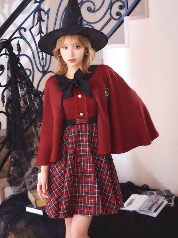画像5: 【SALE!!】【ハロウィン】 魔法学校制服 【コスプレ3点セット】【S-Mサイズ/2カラー】[OF01] (5)