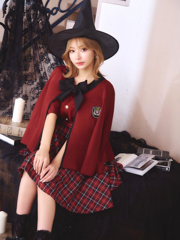 画像10: 【SALE!!】【ハロウィン】 魔法学校制服 【コスプレ3点セット】【S-Mサイズ/2カラー】[OF01] (10)