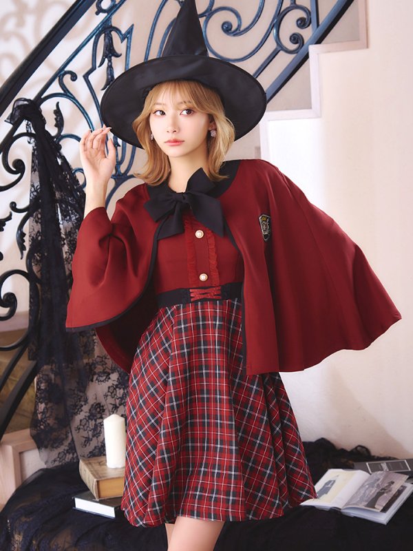 画像14: 【SALE!!】【ハロウィン】 魔法学校制服 【コスプレ3点セット】【S-Mサイズ/2カラー】[OF01] (14)