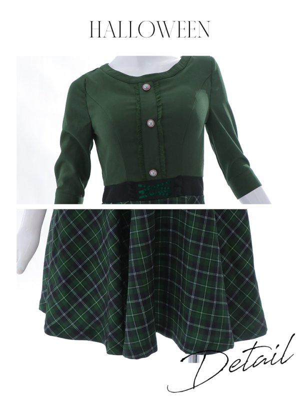 画像27: 【SALE!!】【ハロウィン】 魔法学校制服 【コスプレ3点セット】【S-Mサイズ/2カラー】[OF01] (27)