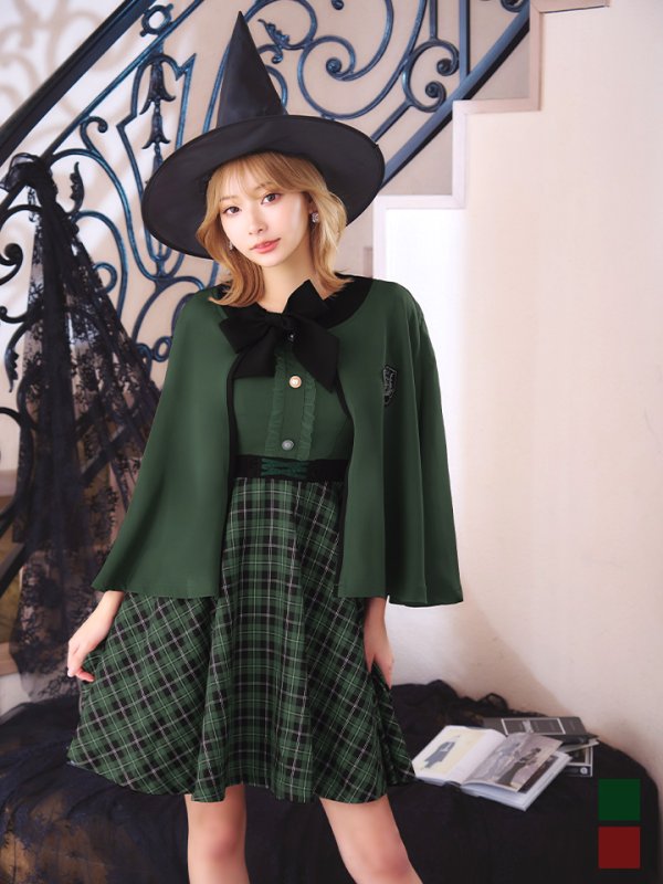 画像21: 【SALE!!】【ハロウィン】 魔法学校制服 【コスプレ3点セット】【S-Mサイズ/2カラー】[OF01] (21)