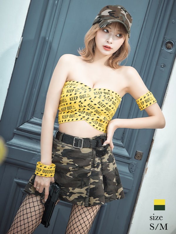 画像3: 【ハロウィン】キープアウトセットアップ 【コスプレ7点セット】【S-Mサイズ】[OF04-B] (3)