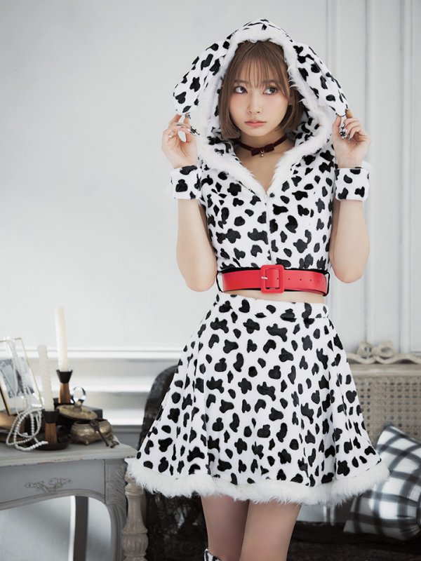 画像7: 【SALE!!】【即日発送】【ハロウィン】ダルメシアンセットアップ【コスプレ6点セット】【S-Lサイズ/1カラー】[HC03] (7)