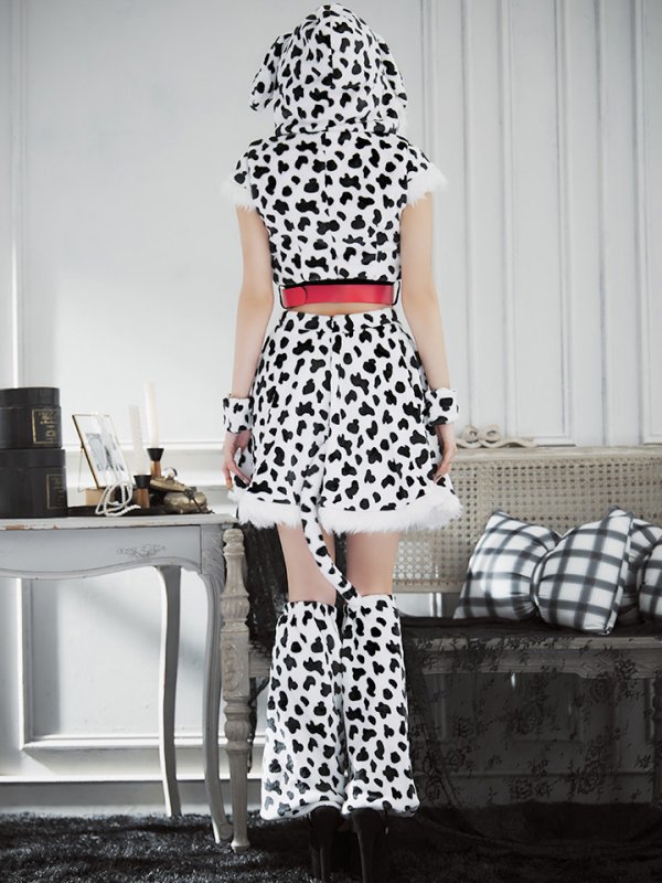 画像8: 【SALE!!】【即日発送】【ハロウィン】ダルメシアンセットアップ【コスプレ6点セット】【S-Lサイズ/1カラー】[HC03] (8)