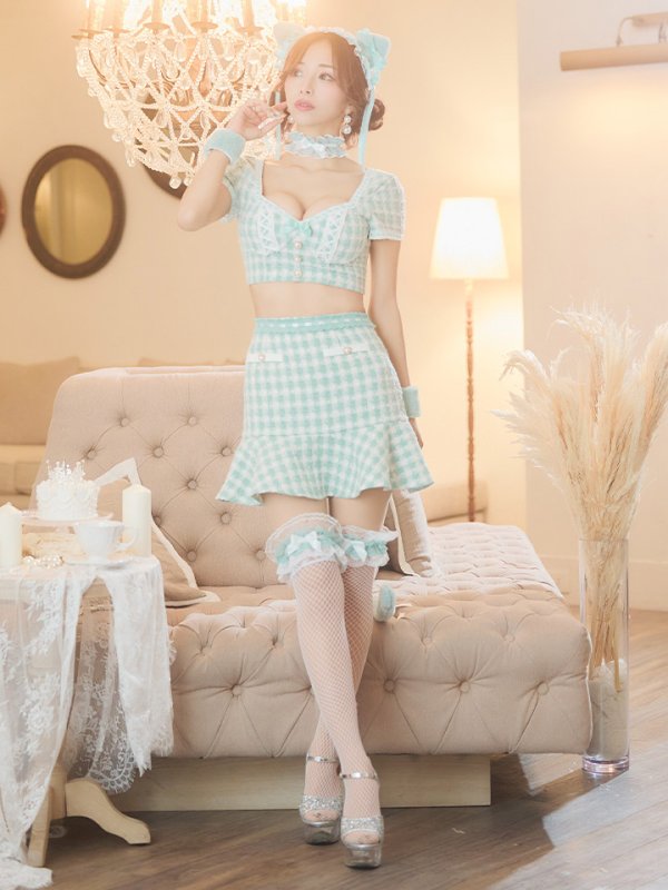 画像22: 【SALE!!】【即日発送】【ハロウィン】ツイードキャットセットアップ 【コスプレ6点セット】 【XS-Mサイズ/4カラー】[OF04] (22)