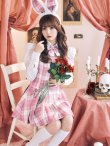 画像1: 【ハロウィン】チェック制服バニー【コスプレ6点セット】 【S-Lサイズ/1カラー】[YMT] (1)