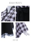 画像25: 【即日発送】【ハロウィン】 ギンガム猫巫女【コスプレ5点セット】【Fサイズ/2カラー】[HC03] (25)