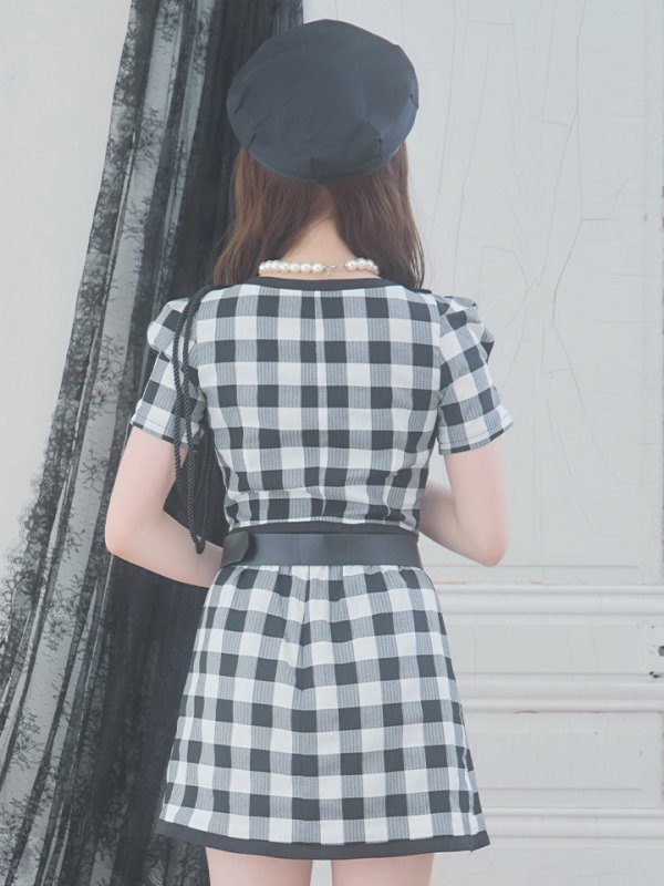 画像14: 【SALE!!】【ハロウィン】 ギンガムセットアップポリス 【コスプレ5点セット】【XS-Mサイズ/1カラー】(HC206-SV)[OF01-B] (14)