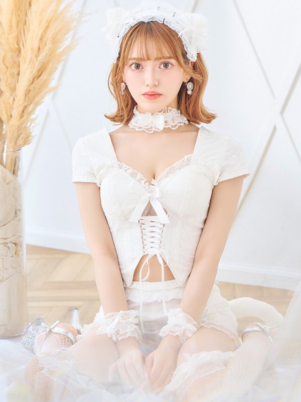 画像11: 【即日発送】【ハロウィン】コルセットレースキャット 【コスプレ6点セット】 【XS-Mサイズ/3カラー】[YMT] (11)