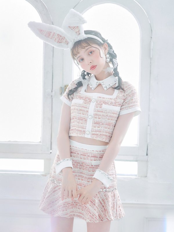 画像22: 【SALE!!】【即日発送】【ハロウィン】 ツイードセットアップバニー【コスプレ6点セット】【XS-Mサイズ/1カラー】[HC03] (22)