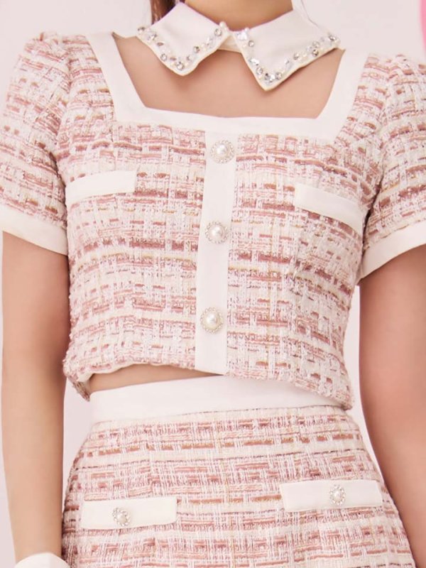 画像15: 【SALE!!】【即日発送】【ハロウィン】 ツイードセットアップバニー【コスプレ6点セット】【XS-Mサイズ/1カラー】[HC03] (15)