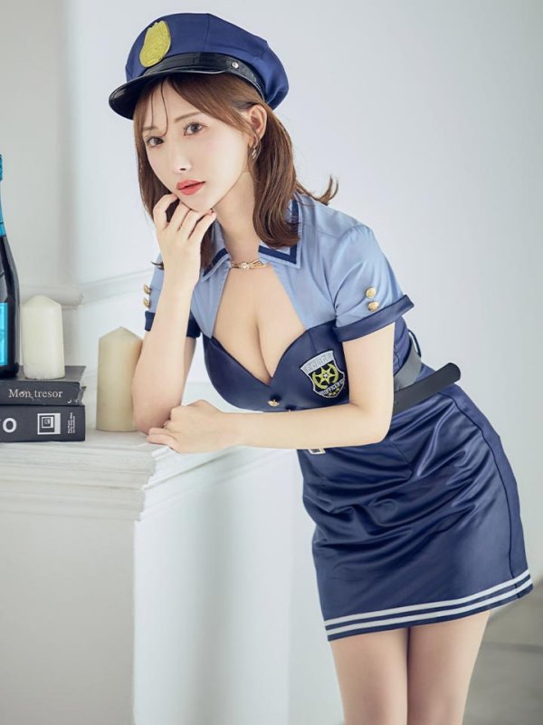 画像12: 【SALE!!】【即日発送！】【ハロウィン】 ポリスワンピース 【コスプレ3点セット】 【S-XLサイズ/1カラー】[OF04-Bnvg] (12)