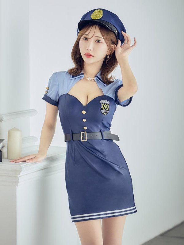 画像13: 【SALE!!】【即日発送！】【ハロウィン】 ポリスワンピース 【コスプレ3点セット】 【S-XLサイズ/1カラー】[OF04-Bnvg] (13)