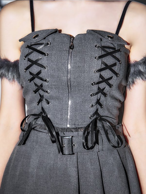 画像18: 【ハロウィン】レースアップオオカミセットアップ 【コスプレ8点セット】[OF04] (18)