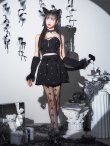 画像12: 【即日発送！】【ハロウィン】ビジューブラックキャットセットアップ 【コスプレ7点セット】[HC03] (12)