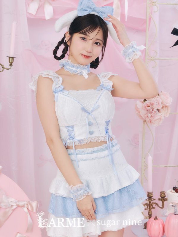 画像3: 【SALE!!】【即日発送！】【ハロウィン】ホワイトパピーセットアップ 【コスプレ6点セット】[OF04] (3)