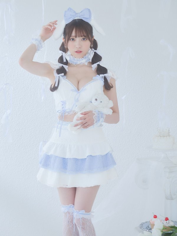 画像10: 【SALE!!】【即日発送！】【ハロウィン】ホワイトパピーセットアップ 【コスプレ6点セット】[HC03] (10)