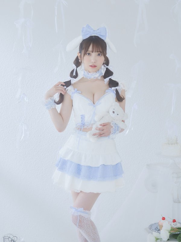 画像9: 【SALE!!】【即日発送！】【ハロウィン】ホワイトパピーセットアップ 【コスプレ6点セット】[HC03] (9)