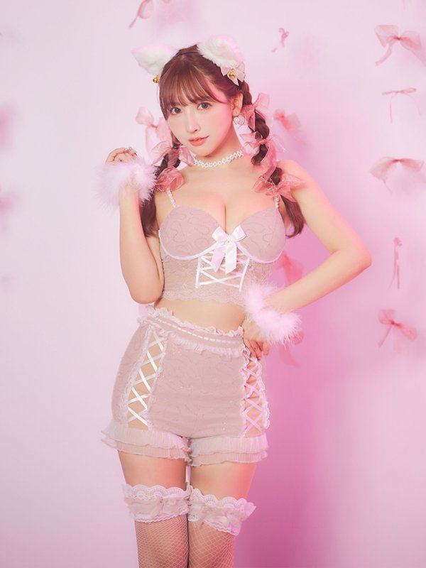 画像30: 【SALE!!】【即日発送！】【ハロウィン】 キラキラキャットパンツセットアップ 【コスプレ6点セット】 【XS-Mサイズ/2カラー】[OF04] (30)