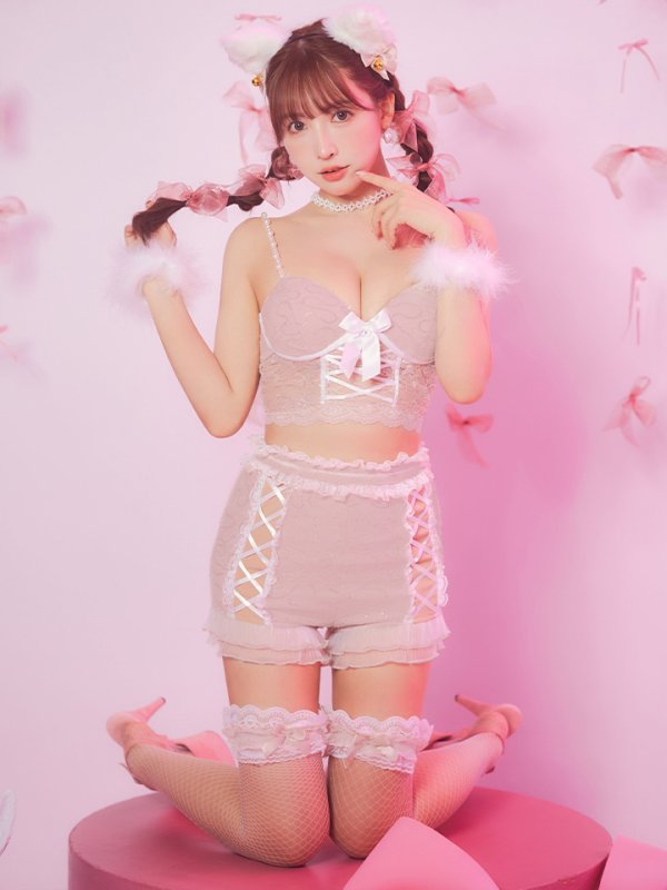 画像22: 【SALE!!】【即日発送！】【ハロウィン】 キラキラキャットパンツセットアップ 【コスプレ6点セット】 【XS-Mサイズ/2カラー】[OF04] (22)