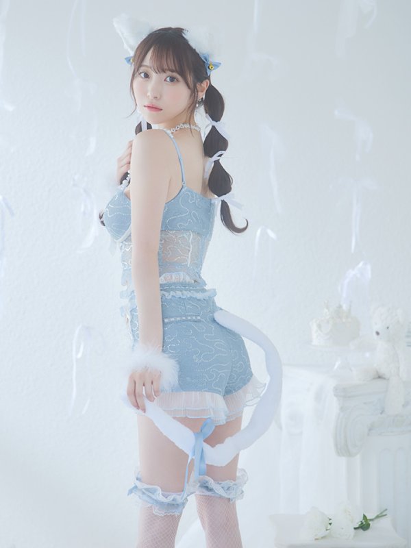 画像32: 【SALE!!】【即日発送！】【ハロウィン】 キラキラキャットパンツセットアップ 【コスプレ6点セット】 【XS-Mサイズ/2カラー】[OF04] (32)