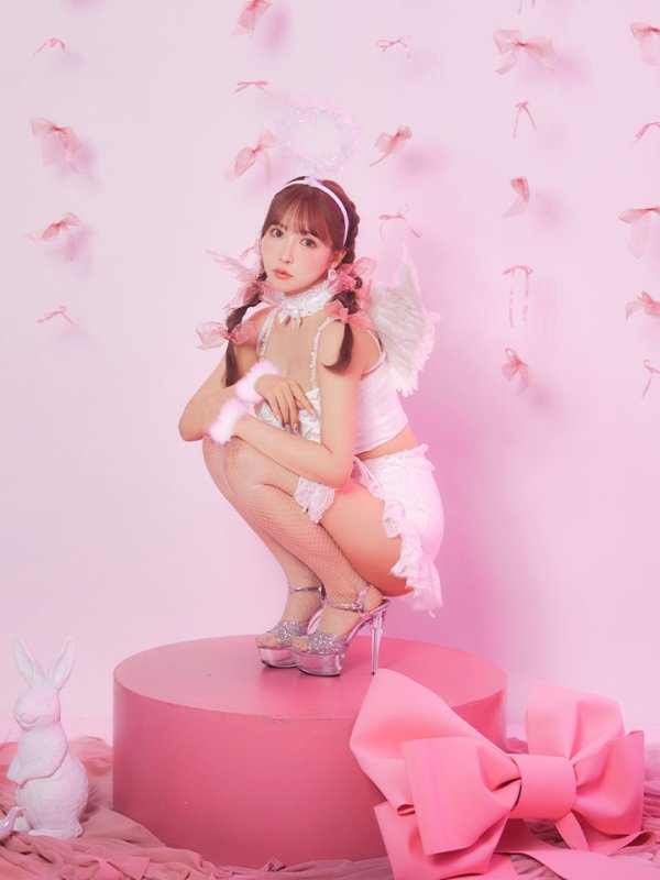 画像12: 【即日発送】【ハロウィン】セクシーエンジェルセットアップ 【コスプレ7点セット】[HC03-H] (12)