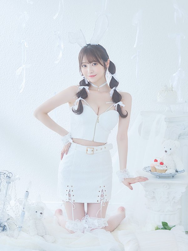 画像18: 【SALE!!】【即日発送！】【ハロウィン】レースリボンバニータイトミニセットアップ 【コスプレ8点セット】 【XS-Lサイズ/3カラー】[OF04] (18)