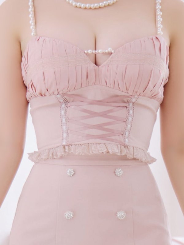 画像18: 【SALE!!】【即日発送！】【ハロウィン】 レースアップ バニーセットアップ 【コスプレ7点セット】 【XS-Mサイズ/1カラー】[OF04] (18)