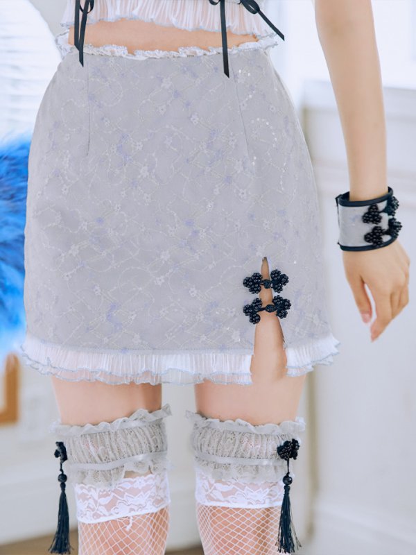 画像18: 【SALE!!】【即日発送！】【ハロウィン】 レースチャイナセットアップ 【コスプレ5点セット】【XS-Lサイズ】(SE01YN)[OF04] (18)