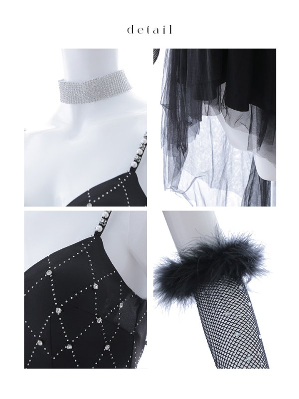 画像48: 【ハロウィン】 バニービジューフレアワンピース 【コスプレ5点セット】 【XS-Mサイズ/2カラー】[OF04] (48)