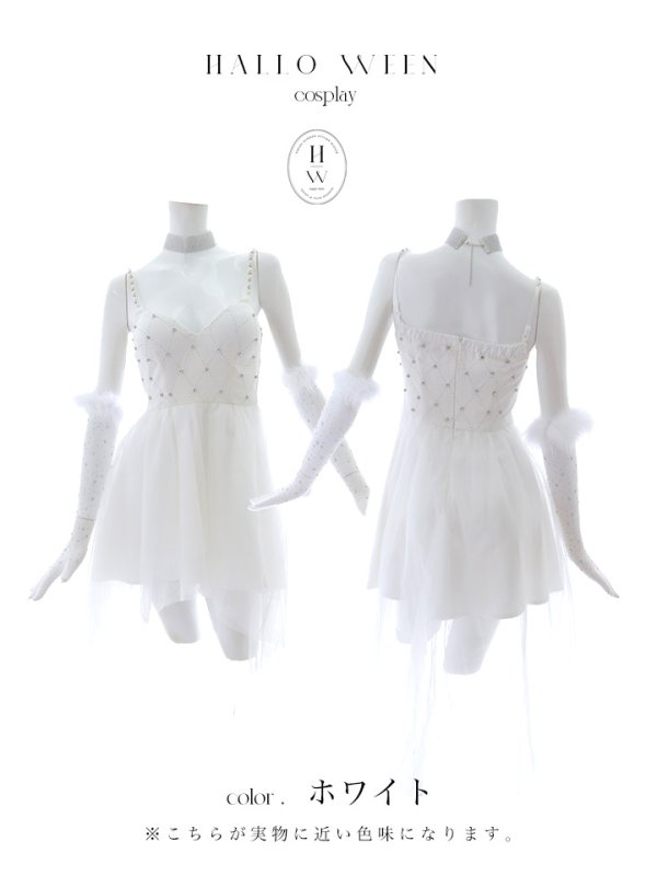 画像42: 【ハロウィン】 バニービジューフレアワンピース 【コスプレ5点セット】 【XS-Mサイズ/2カラー】[OF04] (42)