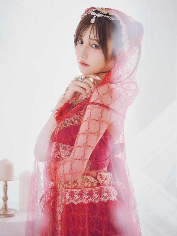 画像18: 【即日発送】アラビアンガール/アラジンコスプレセット【ハロウィン7点セット】【フリーサイズ/4カラー】[HC03] (18)