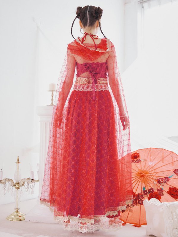 画像19: 【即日発送】アラビアンガール/アラジンコスプレセット【ハロウィン7点セット】【フリーサイズ/4カラー】[HC03] (19)