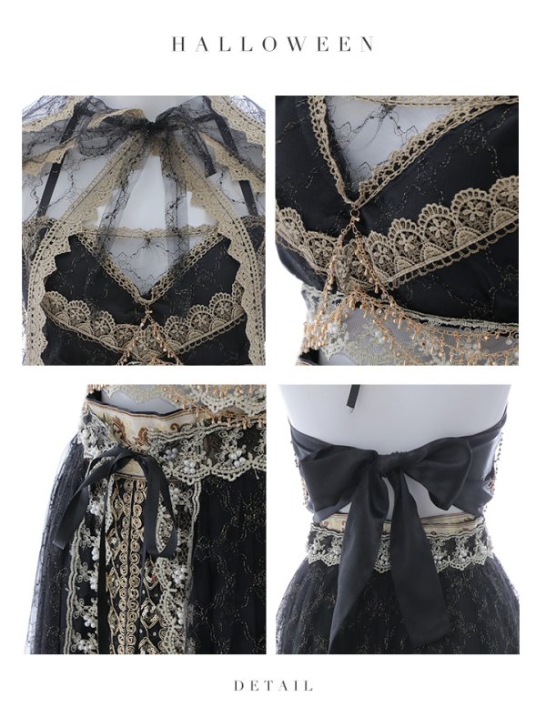 画像25: 【即日発送】アラビアンガール/アラジンコスプレセット【ハロウィン7点セット】【フリーサイズ/4カラー】[HC03] (25)