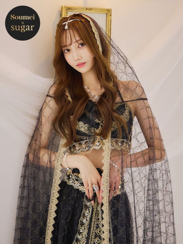 画像2: 【即日発送】アラビアンガール/アラジンコスプレセット【ハロウィン7点セット】【フリーサイズ/4カラー】[HC03] (2)