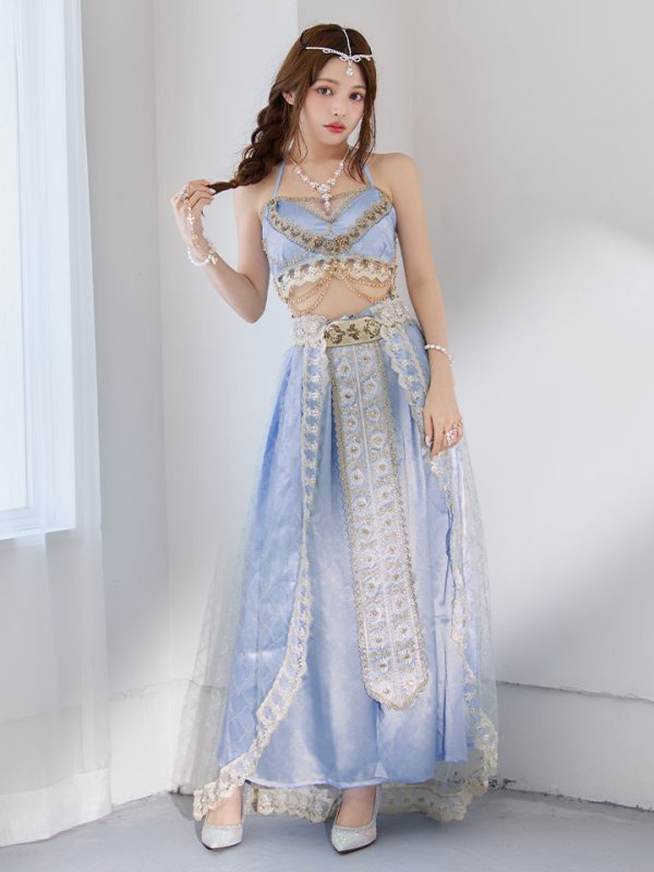 画像27: 【即日発送】【ハロウィン】アラビアンガール/アラジンコスプレセット【コスプレ7点セット】【フリーサイズ/4カラー】[HC03] (27)