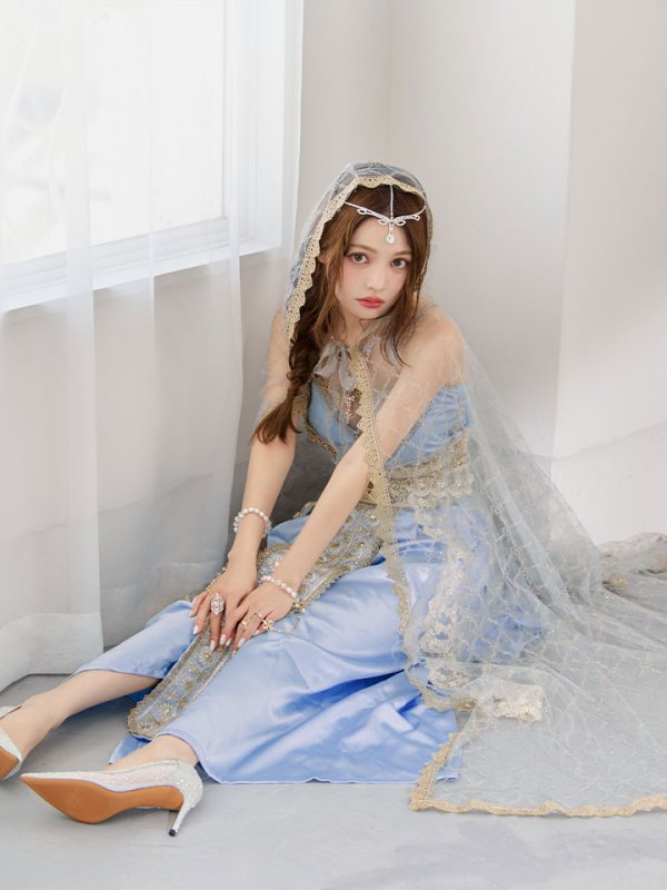 画像14: 【即日発送】【ハロウィン】アラビアンガール/アラジンコスプレセット【コスプレ7点セット】【フリーサイズ/4カラー】[HC03] (14)