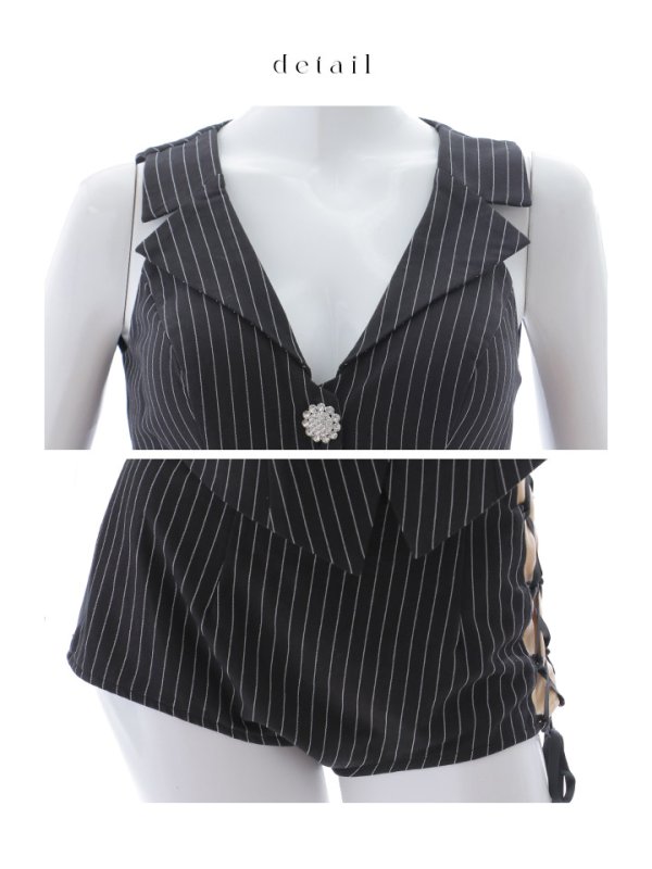 画像22: 【即日発送】【ハロウィン】 ストライプバニーセットアップ 【コスプレ6点セット】 【XS-Mサイズ/1カラー】[OF01] (22)