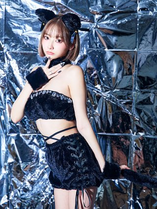 即日発送】ブラックバニーコスプレセット【sugar nineハロウィン