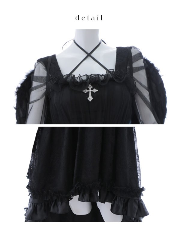 画像16: 【即日発送！】【ハロウィン】ショートインロングデビルワンピース 【コスプレ4点セット】[HC03-H] (16)