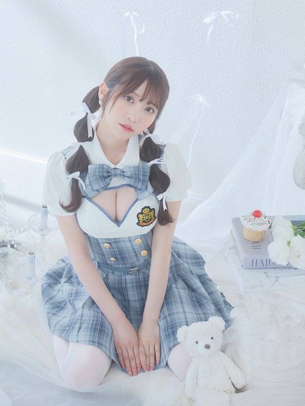 画像12: 【即日発送！】【ハロウィン】アイドルスクールガールセットアップ 【コスプレ5点セット】[OF04] (12)