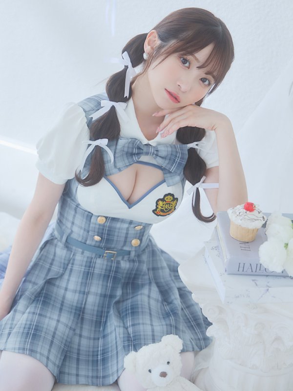 画像7: 【即日発送！】【ハロウィン】アイドルスクールガールセットアップ 【コスプレ5点セット】[OF04] (7)