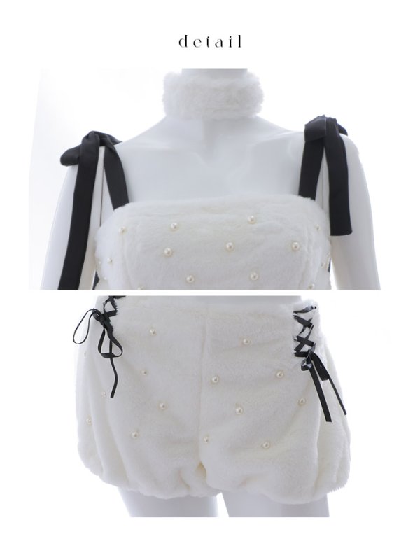 画像16: 【SALE!!】【ハロウィン】 バイカラーリボンもこもこパピー 【コスプレ6点セット】 【FREEサイズ/1カラー】[OF01] (16)