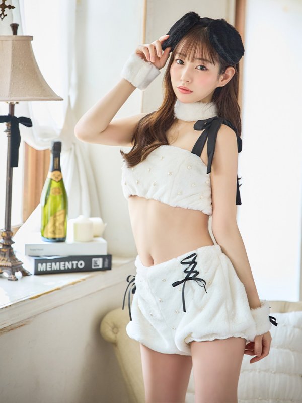 画像16: 【SALE!!】【ハロウィン】 バイカラーリボンもこもこパピー 【コスプレ6点セット】 【FREEサイズ/1カラー】[OF01] (16)