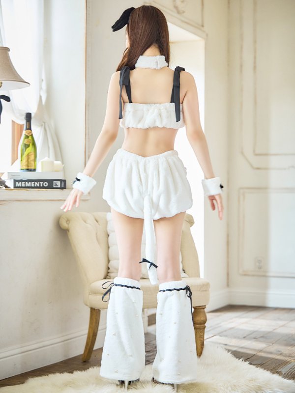 画像20: 【SALE!!】【ハロウィン】 バイカラーリボンもこもこパピー 【コスプレ6点セット】 【FREEサイズ/1カラー】[OF01] (20)