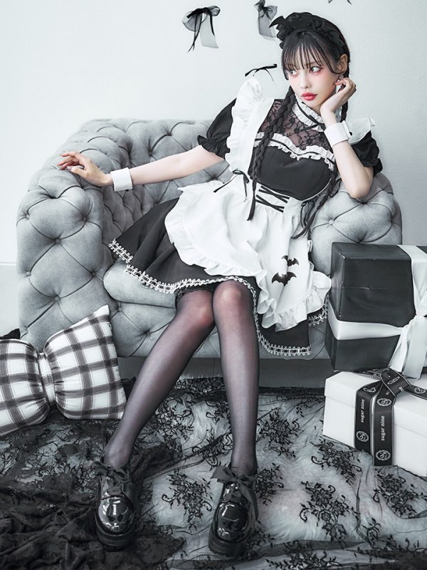 画像15: 【即日発送！】【ハロウィン】クラシックメイドワンピース 【コスプレ5点セット】[HC03] (15)