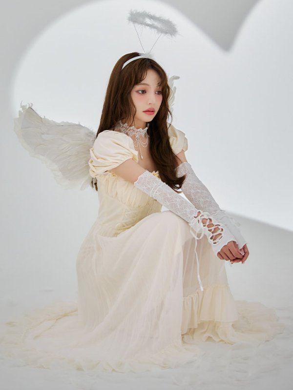 画像19: 【SALE!!】【即日発送！】【ハロウィン】 天使プリーツスカートワンピ 【コスプレ5点セット】 【S-XLサイズ/１カラー】[HC03-H] (19)