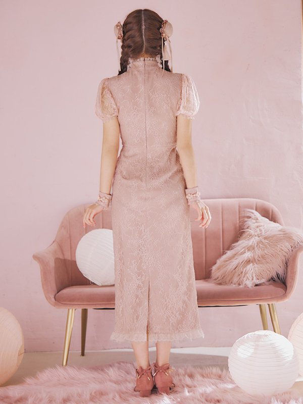 画像17: 【SALE!!】【ハロウィン】チャイナレースタイトワンピース 【コスプレ3点セット】 【S-Lサイズ/2カラー】(SE01YN)[OF01] (17)