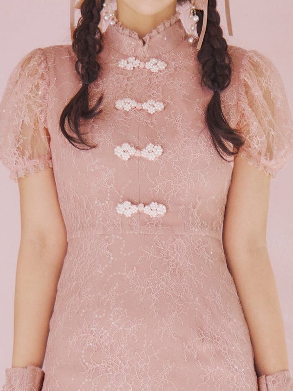 画像18: 【SALE!!】【ハロウィン】チャイナレースタイトワンピース 【コスプレ3点セット】 【S-Lサイズ/2カラー】(SE01YN)[OF01] (18)