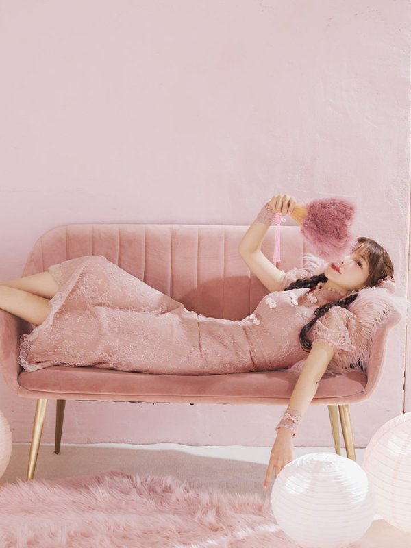 画像5: 【SALE!!】【ハロウィン】チャイナレースタイトワンピース 【コスプレ3点セット】 【S-Lサイズ/2カラー】(SE01YN)[OF01] (5)